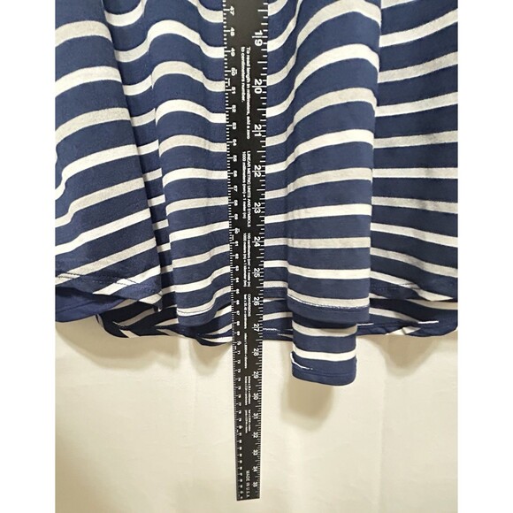 Cuddl Duds Flexwear Womens Large Blue Striped Soft Tank Top - Picture 4 of 7